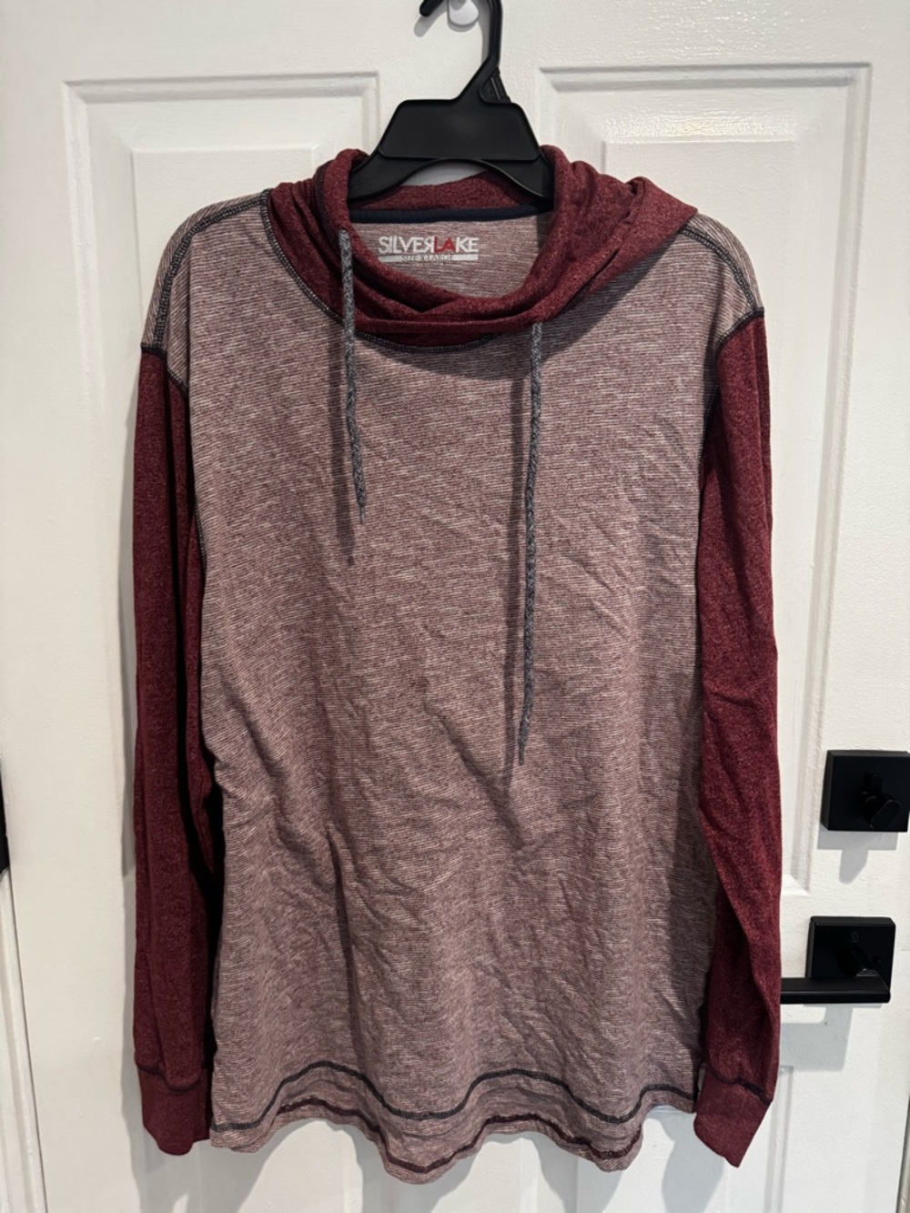 Silver Lake Men's Burgundy Heather Pullover Hoodie